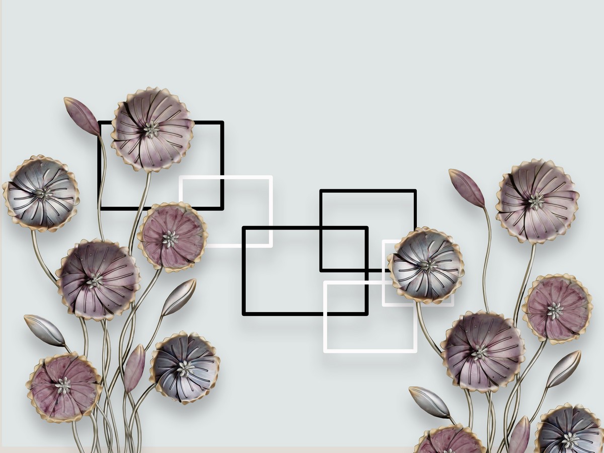 Фреска Цветочные зонтики